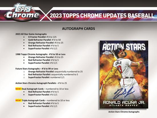 Image for 2023 Topps Chrome Update Series Baseball Hobby Box