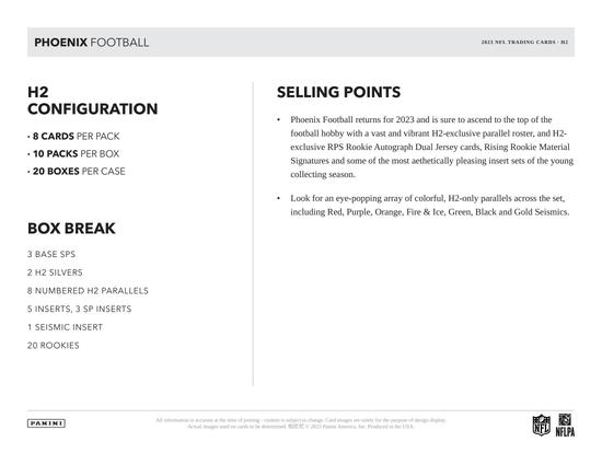 Image for 2023 Panini Phoenix Football H2 Box
