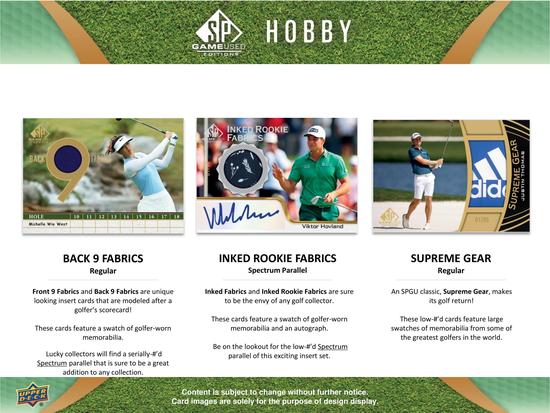 Image for 2024 Upper Deck SP Game Used Golf Hobby Box