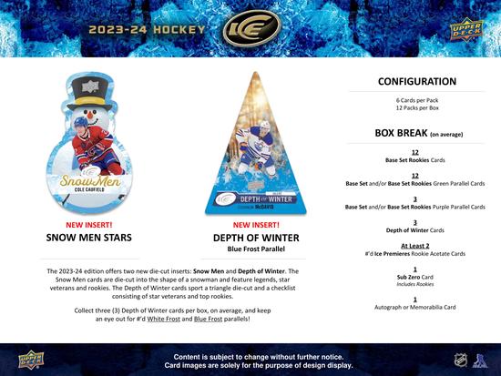 Image for 2023/24 Upper Deck Ice Hockey Hobby 12-Box Case