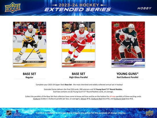 Image for 2023/24 Upper Deck Extended Series Hockey Hobby 12-Box Case