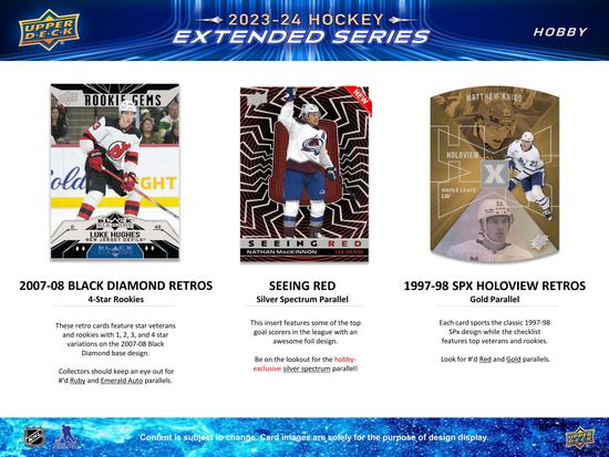 Image for 2023/24 Upper Deck Extended Series Hockey Hobby 12-Box Case
