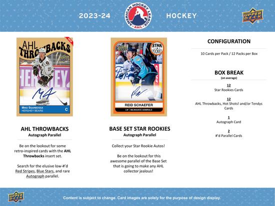 Image for 2023/24 Upper Deck AHL Hockey Hobby 24-Box Case