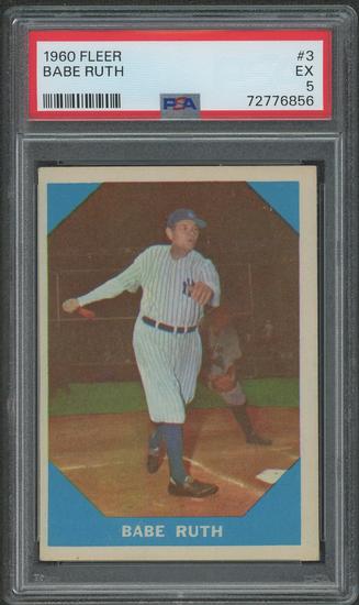 Image for 1960 Fleer Baseball #3 Babe Ruth PSA 5 (EX)