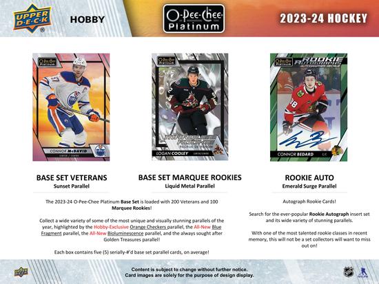 Image for 2023/24 Upper Deck O-Pee-Chee Platinum Hockey Hobby 8-Box Case