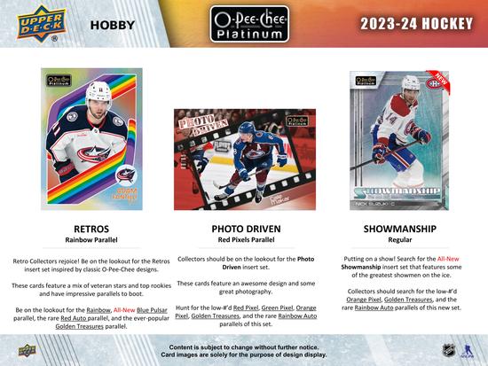 Image for 2023/24 Upper Deck O-Pee-Chee Platinum Hockey Hobby 8-Box Case