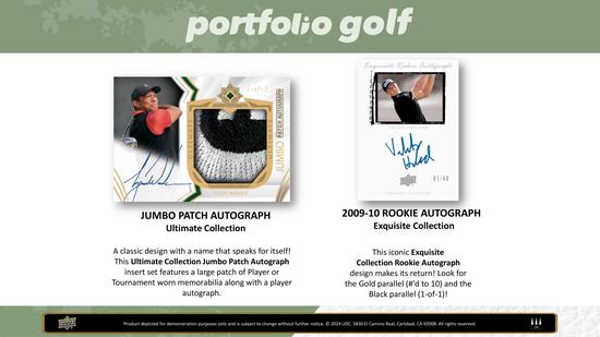 Image for 2024 Upper Deck Portfolio Golf Hobby Box