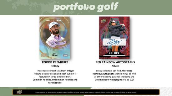 Image for 2024 Upper Deck Portfolio Golf Hobby Box