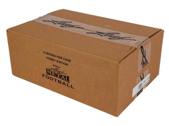 Image for 2024 Leaf Metal Football Hobby 12-Box Case
