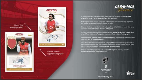 Image for 2023/24 Topps Arsenal FC Forever Soccer Hobby Box