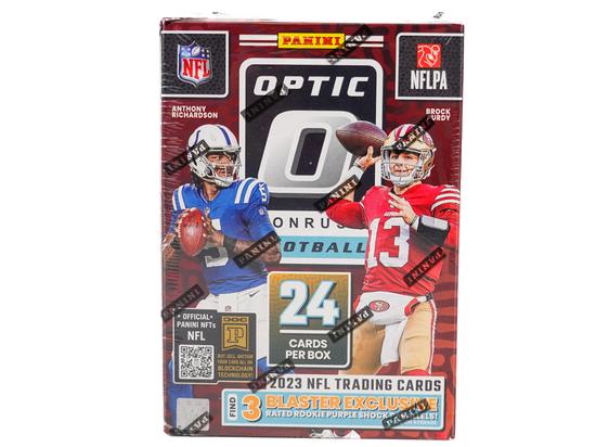 Image for 2023 Panini Donruss Optic Football Blaster Box (Purple Shock Parallels) (Reed Buy)