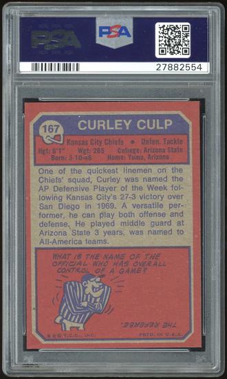 Image for 1973 Topps #167 Curley Culp RC PSA 8.5 *2554 (Reed Buy)