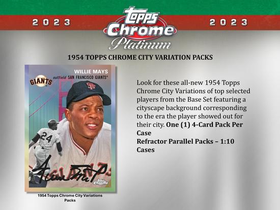 Image for 2023 Topps Chrome Platinum Anniversary Baseball Hobby Box