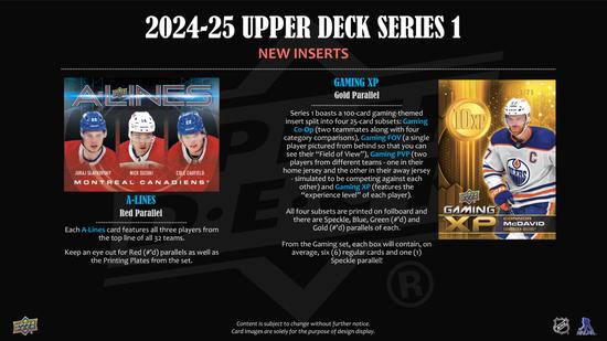 Image for 2024/25 Upper Deck Series 1 Hockey Hobby 12-Box Case