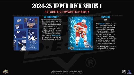 Image for 2024/25 Upper Deck Series 1 Hockey Hobby 12-Box Case
