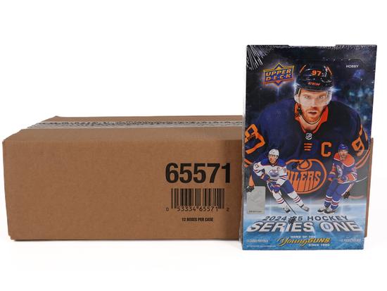 Image for 2024/25 Upper Deck Series 1 Hockey Hobby 12-Box Case