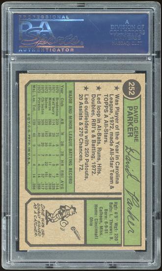 Image for 1974 Topps #252 Dave Parker RC PSA 9 *0707 (Reed Buy)