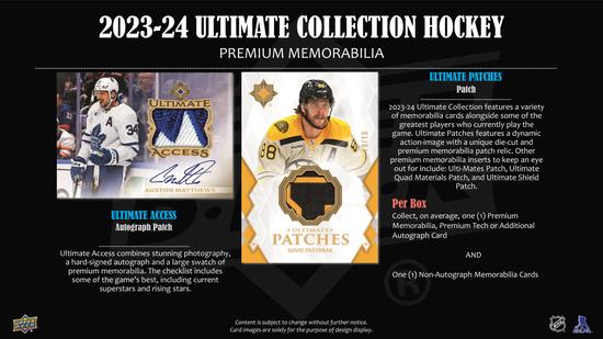 Image for 2023/24 Upper Deck Ultimate Collection Hockey Hobby Box