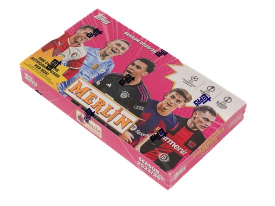 Image for 2023/24 Topps Chrome Merlin UEFA Club Competitions Soccer Hobby Box