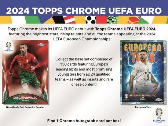 Image for 2023/24 Topps Chrome UEFA Euro Soccer Hobby Box
