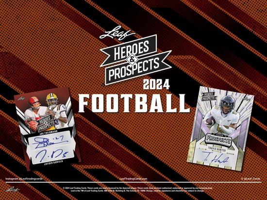 Image for 2024 Leaf Heroes & Prospects Football Hobby Box