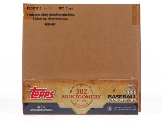 Image for 2020 Topps Montgomery Club Factory Set Baseball (Box) Case (12 Sets)