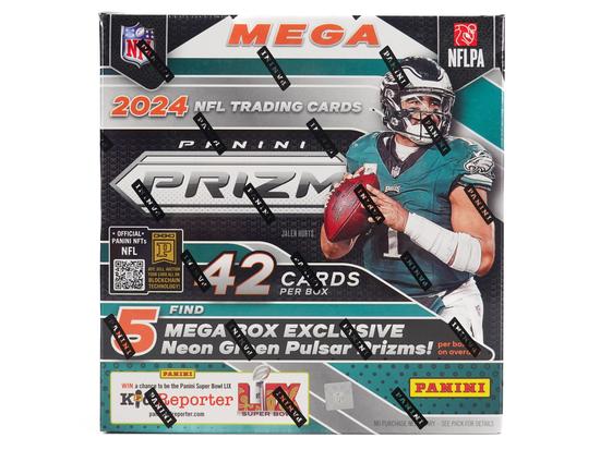 Image for 2024 Panini Prizm Football Mega 20-Box Case (Neon Green Pulsar Prizms)