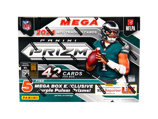 Image for 2024 Panini Prizm Football Mega Hobby Box (Purple Pulsar Prizms!)