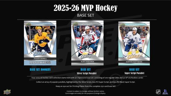 Image for 2025/26 Upper Deck MVP Hockey Hobby 20-Box Case