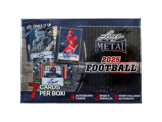 Image for 2025 Leaf Metal Football Hobby 12-Box Case