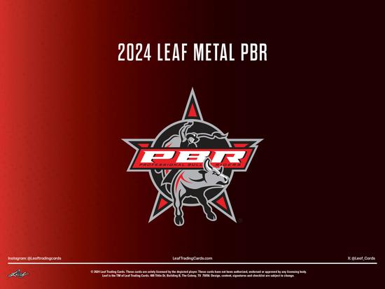 Image for 2024 Leaf Metal PBR Professional Bull Riders Hobby 10-Box Case