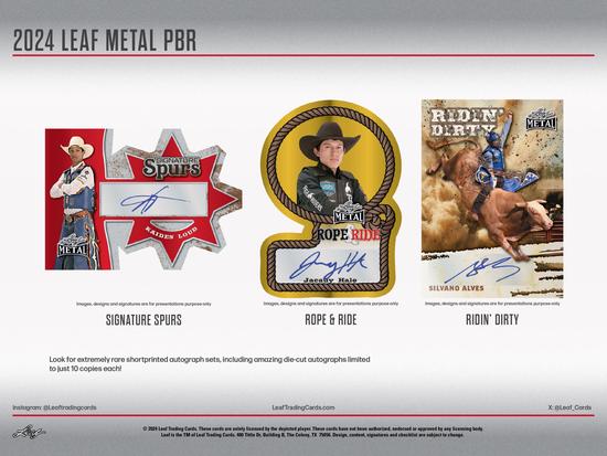 Image for 2024 Leaf Metal PBR Professional Bull Riders Hobby 10-Box Case