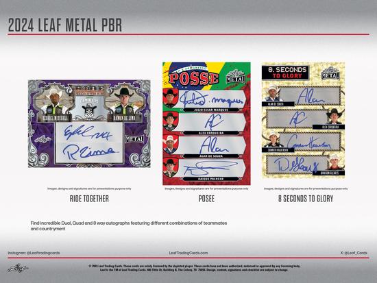 Image for 2024 Leaf Metal PBR Professional Bull Riders Hobby 10-Box Case