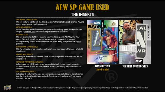 Image for 2025 Upper Deck AEW SP Game Used Wrestling Hobby 18-Box Case