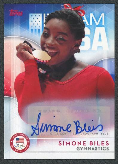 Image for 2016 Topps U.S. Olympic Simone Biles Team USA Auto