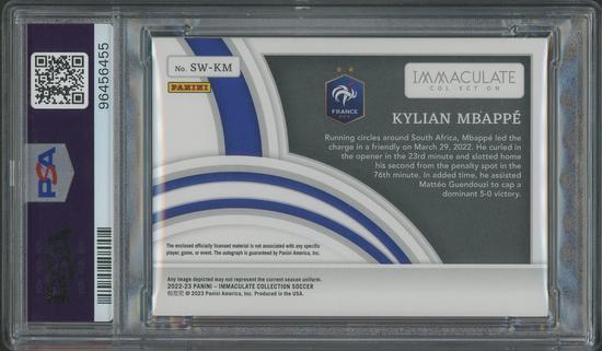 2022/23 Immaculate Kylian Mbappe Gold Superior Swatch Jersey