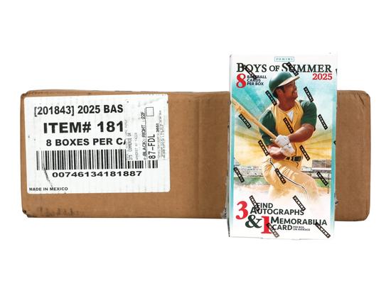 Image for 2025 Panini Boys of Summer Baseball Hobby 8-Box Case