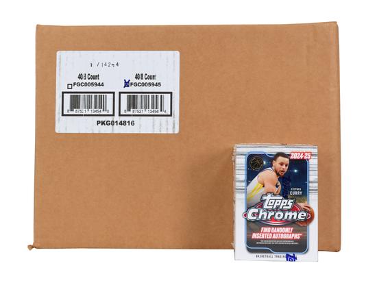 Image for 2024/25 Topps Chrome Basketball Blaster 40-Box Case