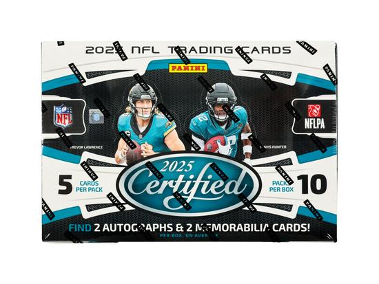 Image for 2025 Panini Certified Football Hobby Box
