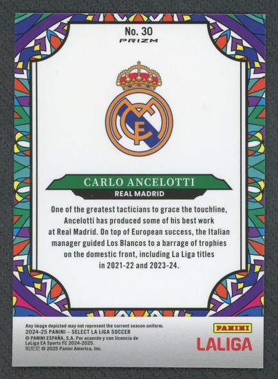 Image for 2024/25 Panini Select La Liga Carlo Ancelotti Stained Glass #30