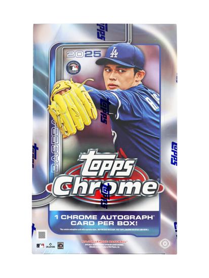 Image for 2025 Topps Chrome Baseball Hobby Box