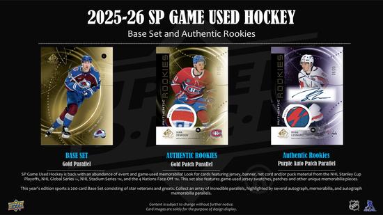 Image for 2025/26 Upper Deck SP Game Used Hockey Hobby Box