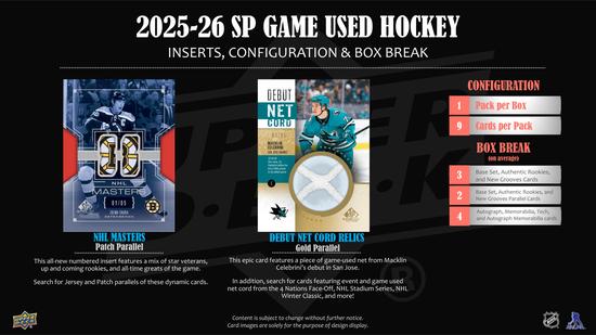Image for 2025/26 Upper Deck SP Game Used Hockey Hobby Box