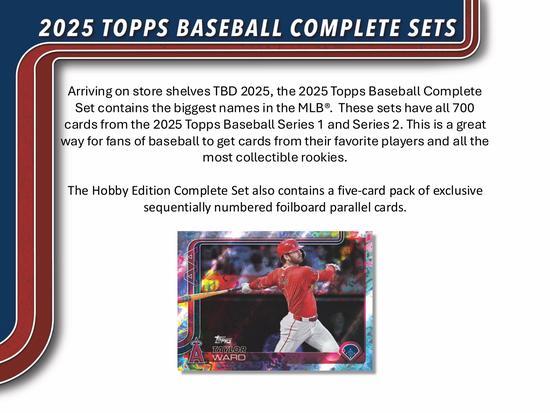 Image for 2025 Topps Factory Set Baseball Hobby (Box) Case (12 Sets)