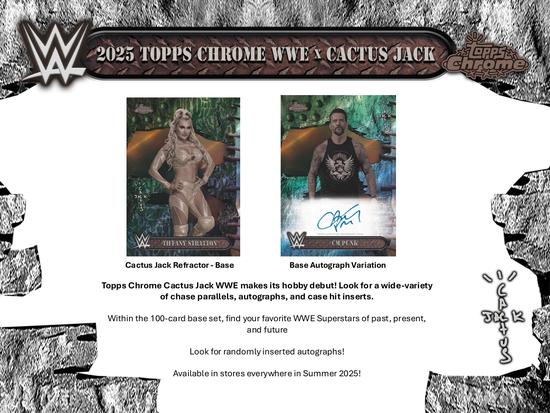 Image for 2025 Topps Chrome WWE x Cactus Jack Hobby Box