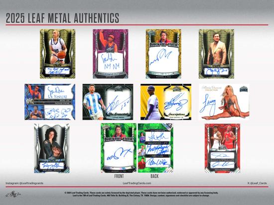 Image for 2025 Leaf Metal Authentics Hobby 10-Box Case