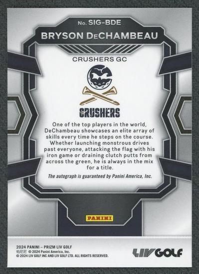 Image for 2024 Panini Prizm LIV Bryson DeChambeau Auto #SIG-BDE