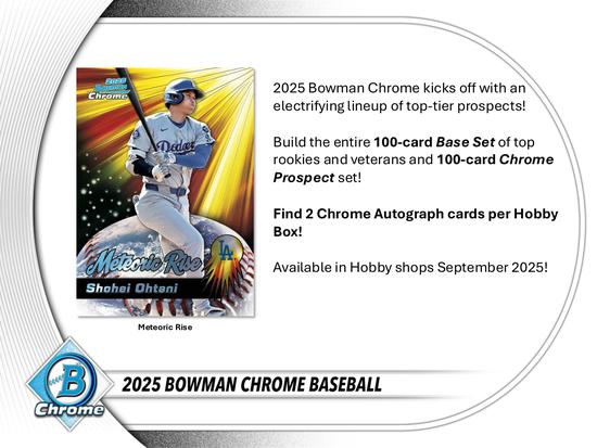 Image for 2025 Bowman Chrome Baseball Hobby Box
