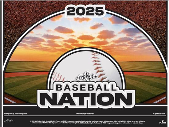 Image for 2025 Leaf Baseball Nation Hobby 12-Box Case