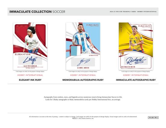 Image for 2024/25 Panini Immaculate Soccer International Hobby Box